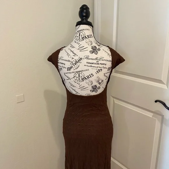 House of Harlow Brown Backless Dress - Picture 4 of 9